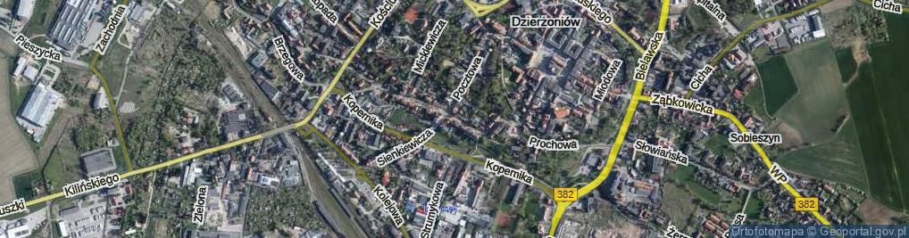 Zdjęcie satelitarne Krasickiego Ignacego, bp. ul.