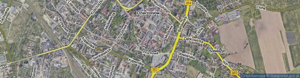 Zdjęcie satelitarne Krótka ul.