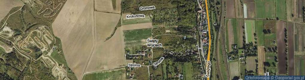 Zdjęcie satelitarne Krokusowa ul.