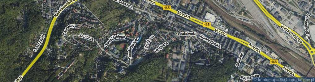 Zdjęcie satelitarne Krofeya Szymona ul.