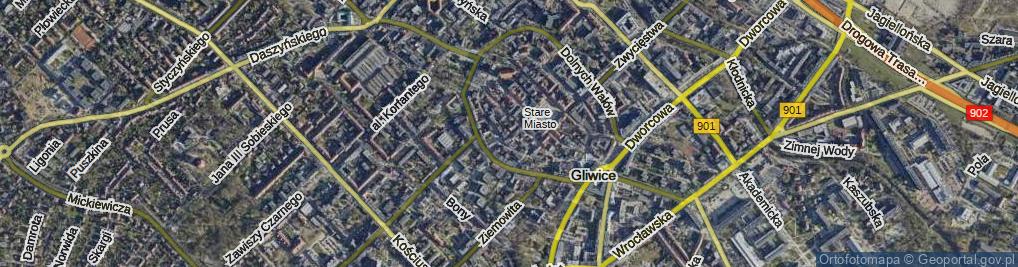 Zdjęcie satelitarne Krupnicza ul.