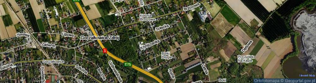 Zdjęcie satelitarne Kryniczanka ul.