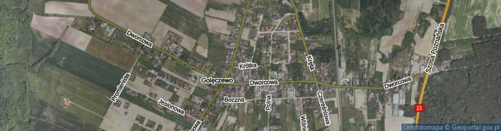 Zdjęcie satelitarne Krótka ul.
