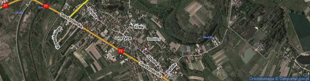 Zdjęcie satelitarne Kręta ul.