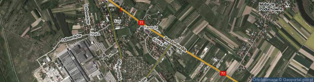 Zdjęcie satelitarne Krótka ul.