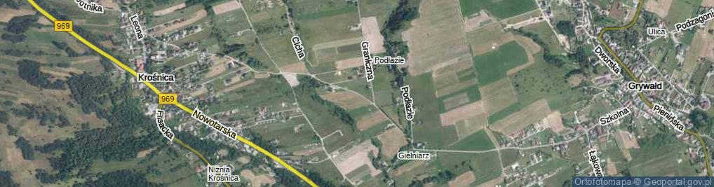 Zdjęcie satelitarne Krośnicka ul.