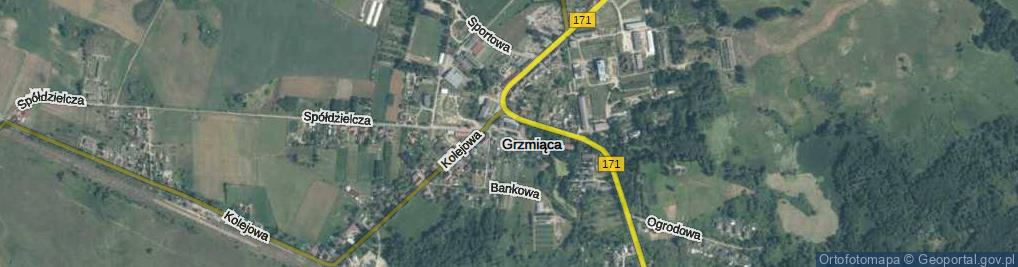 Zdjęcie satelitarne Krótka ul.