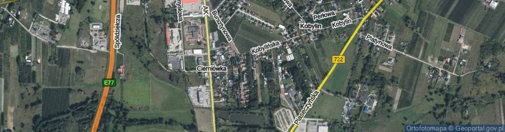 Zdjęcie satelitarne Królowej Jadwigi ul.