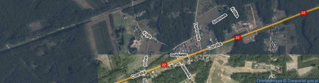Zdjęcie satelitarne Kręta ul.