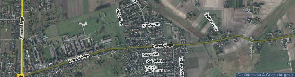 Zdjęcie satelitarne Króla Zygmunta Augusta ul.
