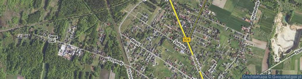 Zdjęcie satelitarne Krótka ul.