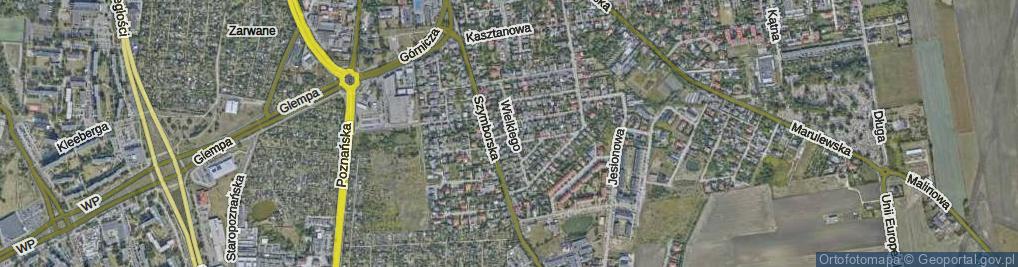 Zdjęcie satelitarne Króla Kazimierza Wielkiego ul.