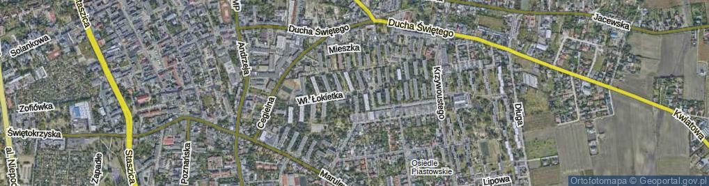 Zdjęcie satelitarne Króla Władysława Łokietka ul.