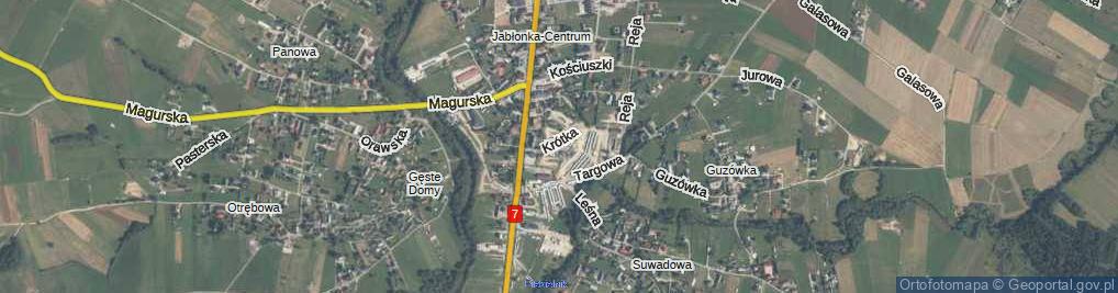 Zdjęcie satelitarne Krótka ul.