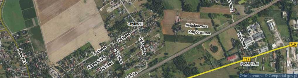 Zdjęcie satelitarne Królowej Jadwigi ul.