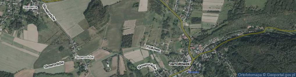 Zdjęcie satelitarne Krokusowa ul.