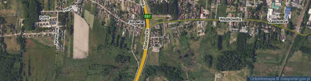 Zdjęcie satelitarne Krótka ul.