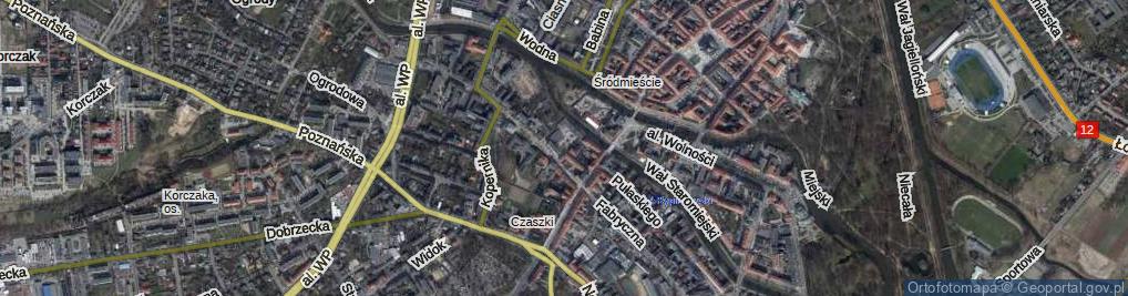 Zdjęcie satelitarne Krótka ul.
