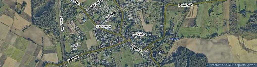 Zdjęcie satelitarne Krótka ul.