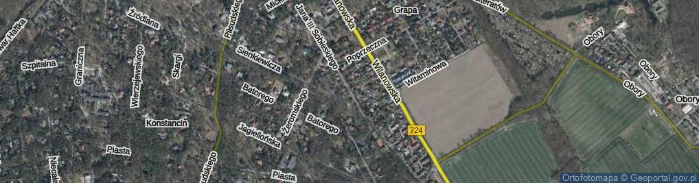 Zdjęcie satelitarne Króla Jana III Sobieskiego ul.