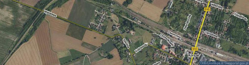 Zdjęcie satelitarne Krótka ul.