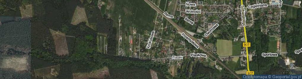 Zdjęcie satelitarne Krokusowa ul.