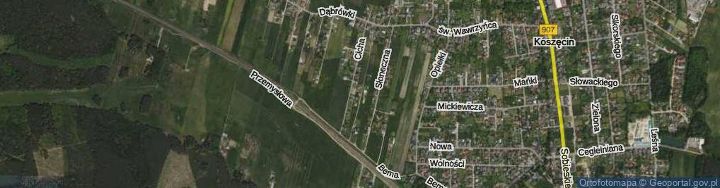 Zdjęcie satelitarne Królowej Jadwigi ul.