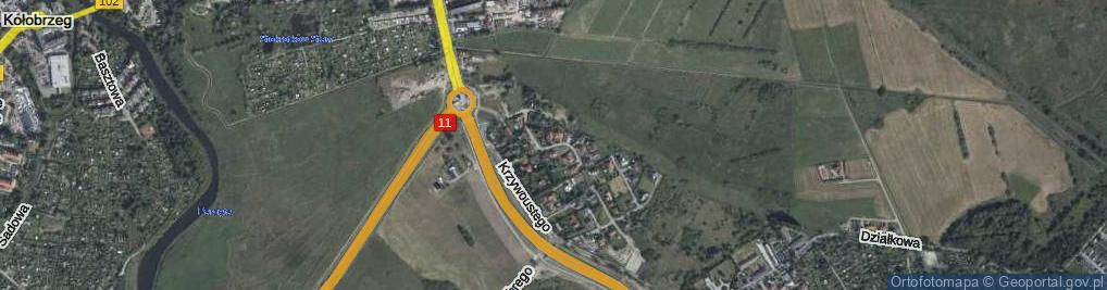 Zdjęcie satelitarne Króla Kazimierza Wielkiego ul.