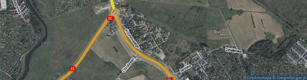 Zdjęcie satelitarne Króla Władysława Jagiełły ul.