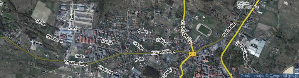 Zdjęcie satelitarne Krótka ul.