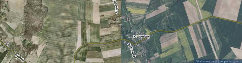 Zdjęcie satelitarne Krakowiany ul.