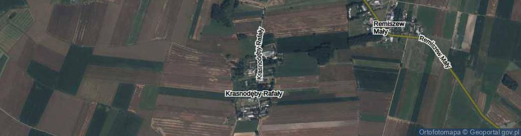 Zdjęcie satelitarne Krasnodęby-Rafały ul.