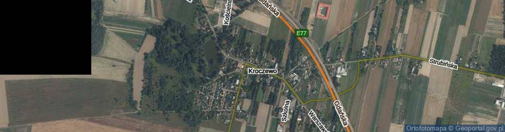 Zdjęcie satelitarne Kroczewo ul.