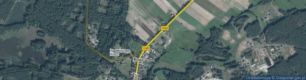 Zdjęcie satelitarne Krucz ul.