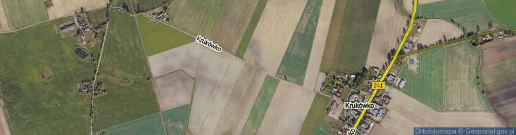 Zdjęcie satelitarne Krukówko ul.