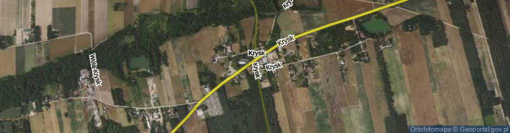 Zdjęcie satelitarne Krysk ul.