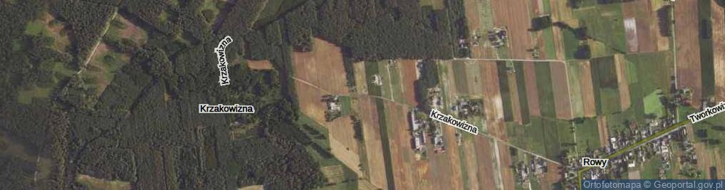 Zdjęcie satelitarne Krzakowizna ul.