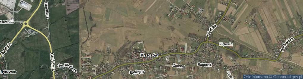 Zdjęcie satelitarne Krzeczów ul.