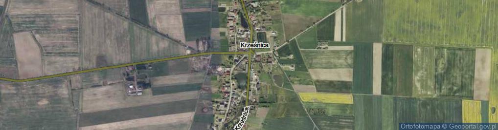 Zdjęcie satelitarne Krześnica ul.