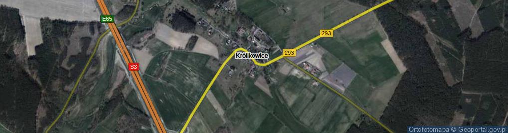 Zdjęcie satelitarne Królikowice ul.
