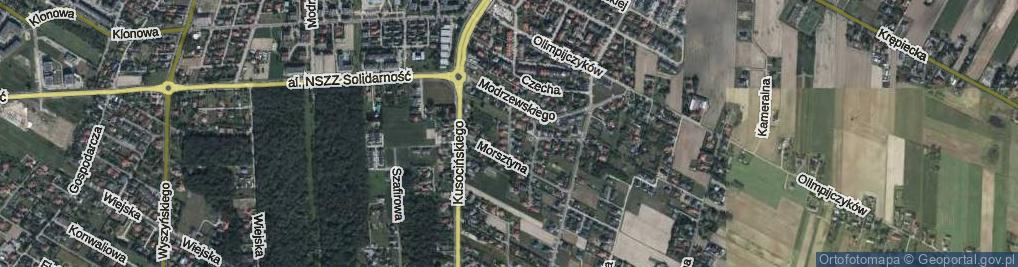 Zdjęcie satelitarne Krasińskiego Zygmunta ul.