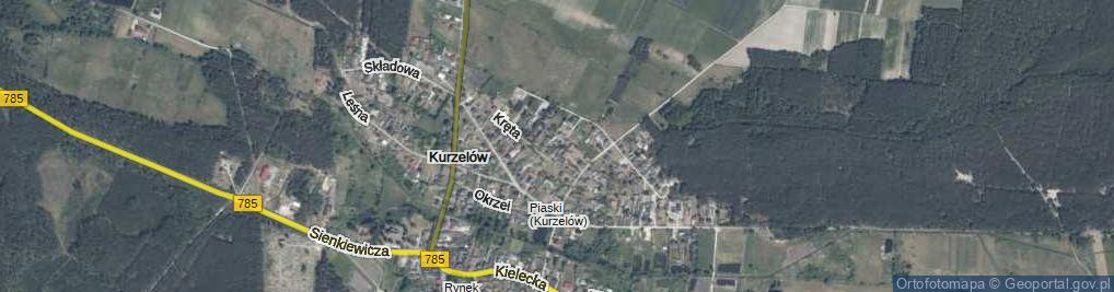 Zdjęcie satelitarne Kręta ul.