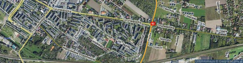 Zdjęcie satelitarne Króla Władysława Łokietka ul.