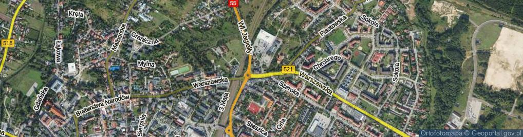Zdjęcie satelitarne Krótka ul.