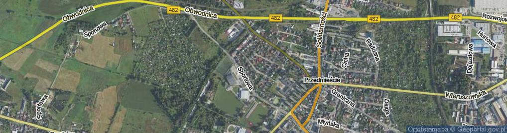 Zdjęcie satelitarne Krasickiego Ignacego, bp. ul.