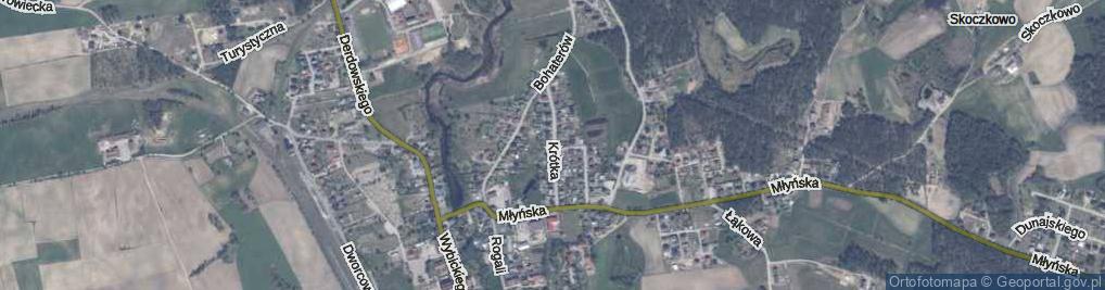 Zdjęcie satelitarne Krótka ul.