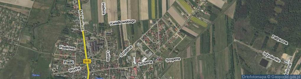 Zdjęcie satelitarne Kruczka Szczepana, dr. ul.