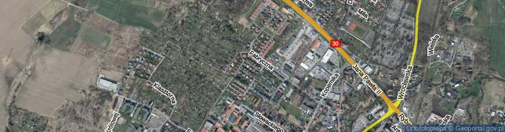 Zdjęcie satelitarne Króla Władysława Jagiełły ul.