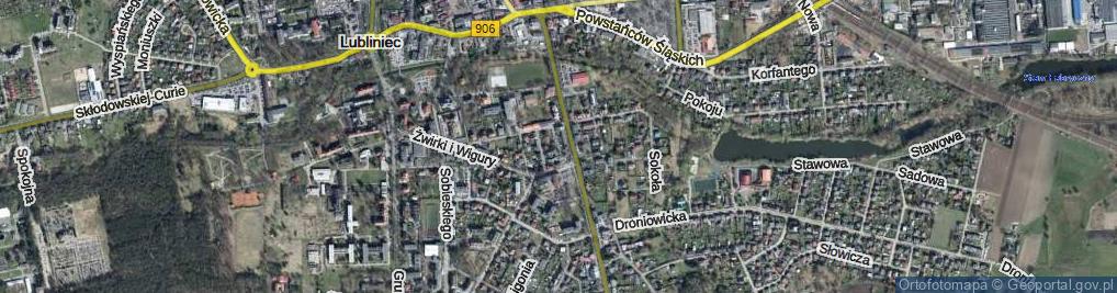 Zdjęcie satelitarne Krótka ul.