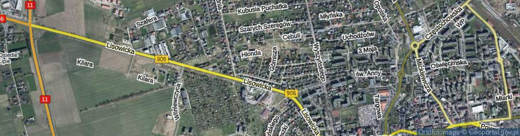 Zdjęcie satelitarne Krucza ul.